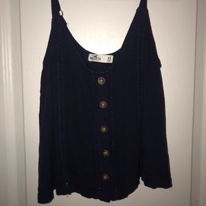Hollister summer tank, xs, navy blue